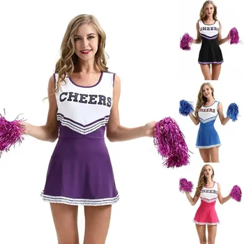 Galanterijos Cheerleader Puošniai Moterų Kostiumų Karnavalas Šalies Vienodas Sprogstamųjų Seksualus Ponios, Kostiumų, Uniformų Etapo Rezultatus Uniformos