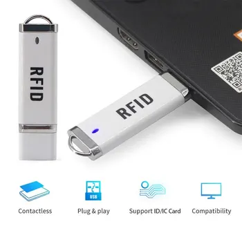 Nešiojamų Mažas U Disko RDA Reader 125Khz ID 13.56 MHz IC Kortelės Indukcijos Smart USB Skaitytojui Rašytojas Win/ 